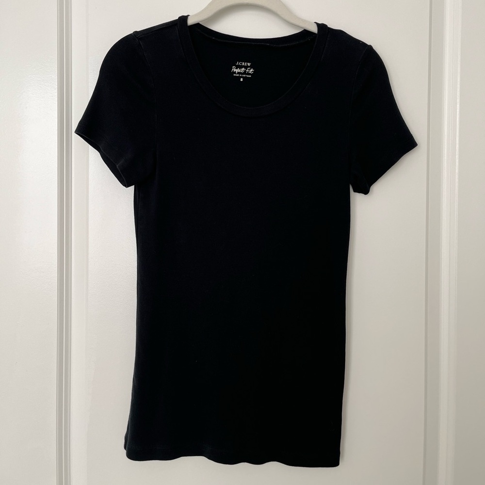 Black J. Crew S Perfect Fit tee